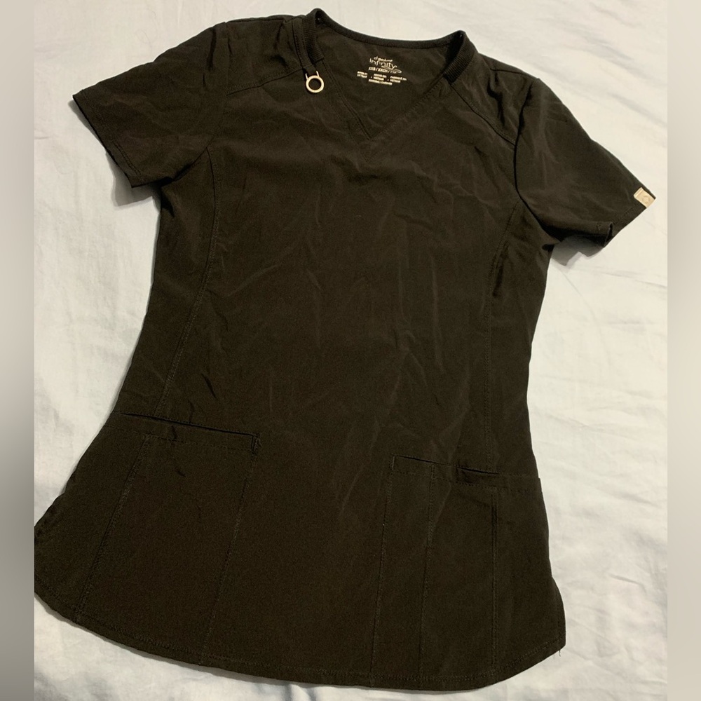 Cherokee infinity scrub top black xxs